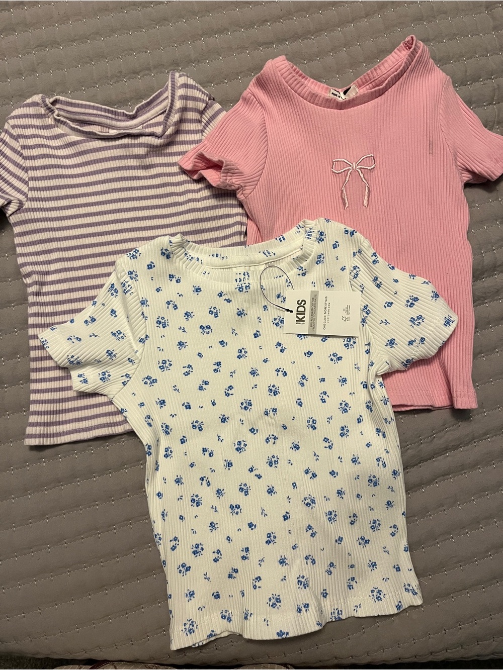 Cotton On Kids Ribbed Tee Bundle (3)